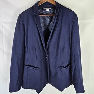 Old Navy One-Button Blazer Coat Womens L Elegant Formal Office Cocktail Glam